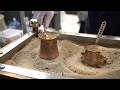 Boiling coffee with hot sand !! Street Food | Turkish Coffee