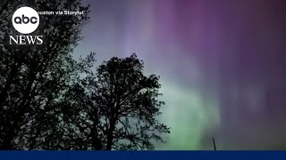 Rare solar storm creates Northern Lights spectacle across US