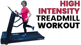 High Intensity Seniors Treadmill Running Workout