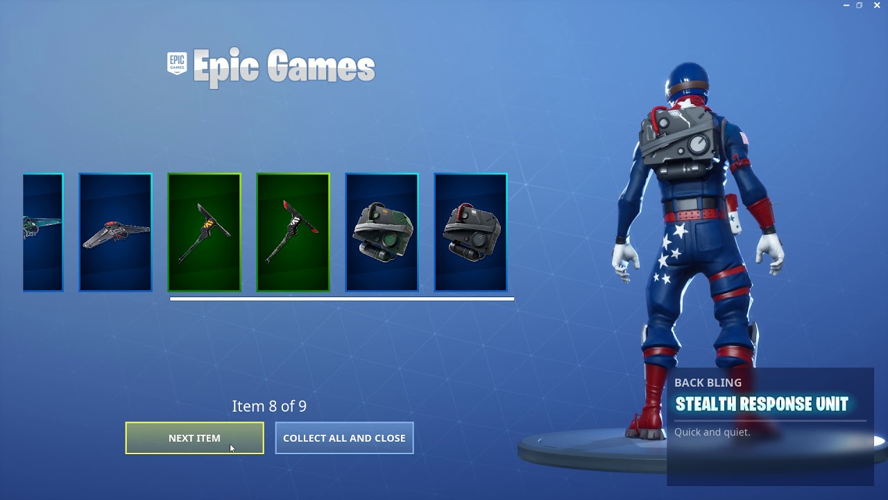 Redeeming the Fortnite Reflex bundle
