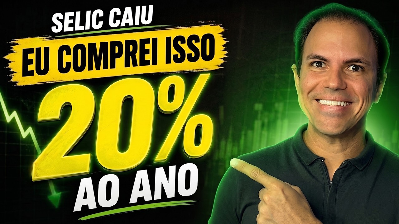 SELIC CAIU! EU COMPREI ISSO E BUSCO ATÉ 20% AO ANO