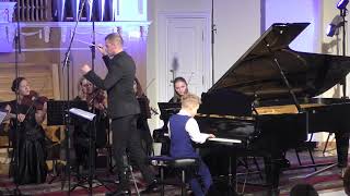 Fedor Kutuzov ( 9 y/o) -   И. С. Бах Концерт фа минор, BWV 1056 ( Part II,III)