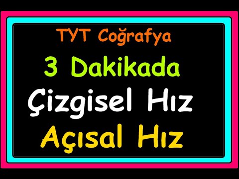 Çizgisel Hız Açısal Hız #tytcoğrafya, #coğrafya9, #aytcoğrafya