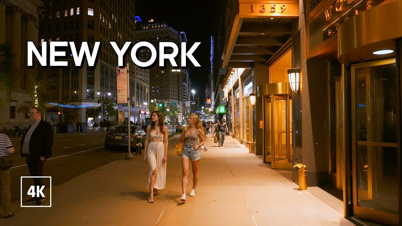 New York, Amerika Serikat | Jelajah Kota Malam 4K | 1 Agu 2026