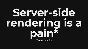 VueNYC - Using Vue.js in Server Rendered Environments - James DiGioia (@JamesDiGioia)