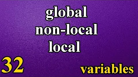 Local-Global-Non_local variables in python |  Bangla #32