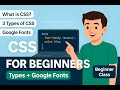 CSS Explained for Beginners | Types of CSS, Linking, Google Fonts (Hindi/Urdu)