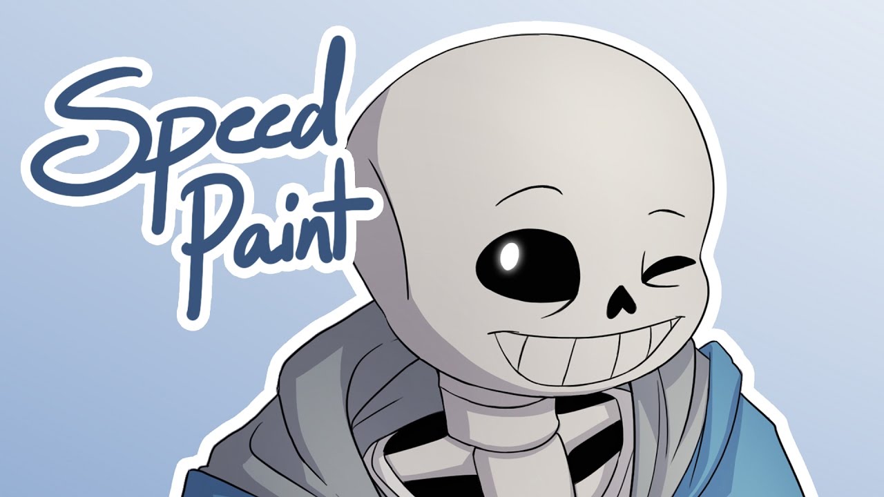 Sans - SpeedPaint (Undertale) - Video by Clara Kraft