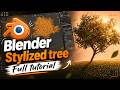 Blender Stylized Tree 🌿 Full Tutorial | Particle System for Leaves & Branches