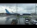 First Flight of Boeing 777-9 on January 25, 2020 - Taxiing before the flight.