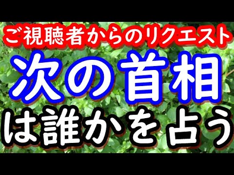 【占い】次の首相は誰かを占う