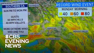 High wind warning issued in California