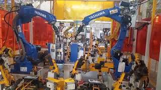 Robot nozzle cleaning system | yaskawa robot