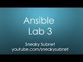 Ansible Lab#3 Execution Behavior. Inventory Group Variables