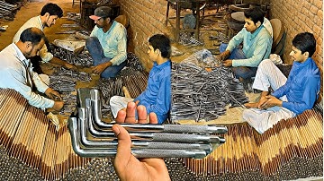 {L} Handle Socket Wrench Manufacturing Process ||From Raw Materials to Finished Product ||