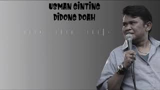 USMAN GINTING - DIDONG DOAH UnOfficials - Lagu Karo