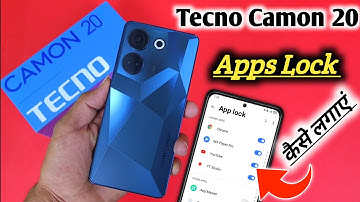 Tecno camon 20 app lock/Tecno camon 20 me app lock kaise kare/app lock setting