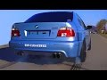 BMW M5 E39 V8 Sound + 0-280 Acceleration Autobahn Onboard Flames Eisenmann Exhaust