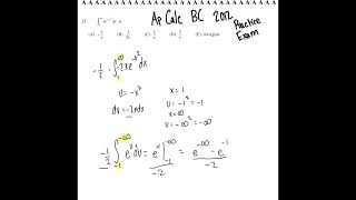 Using USubstitution to solve improper integral. AP CALC practice problem!