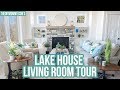 GORGEOUS Lake House Living Room Tour! 😍
