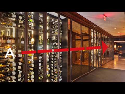 The Historic Design of Rosewood Hotel Wine Cellar!