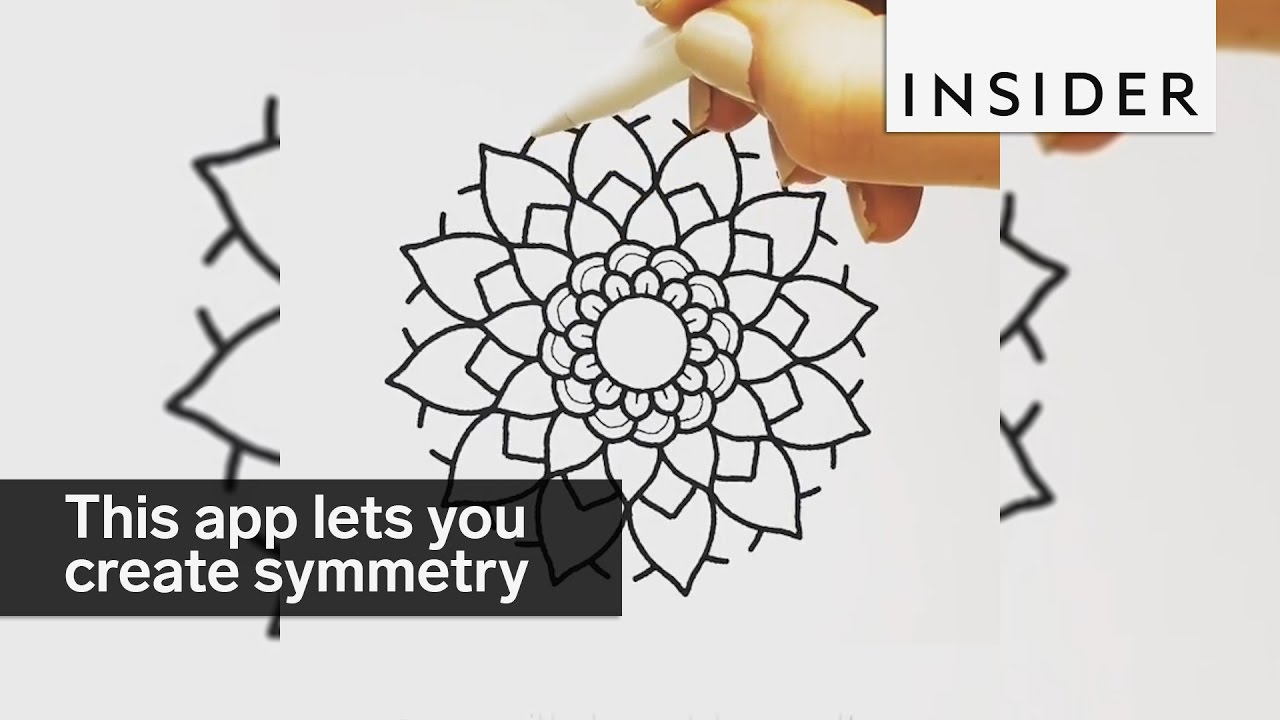 This App Lets You Create Perfectly Symmetrical Drawings Youtube