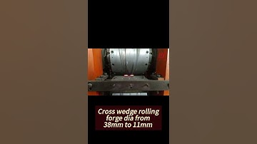 Metal form technology(cross wedge rolling) for large diameter deformation: 38mm-11mm #forging #metal