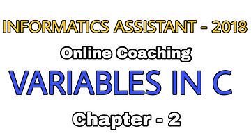 Variables in C programming | In Hindi | Informatics assistant  || By Skill Raise
