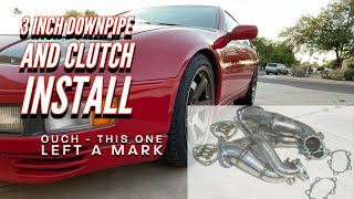 Z32 300zx Downpipe and Clutch Install