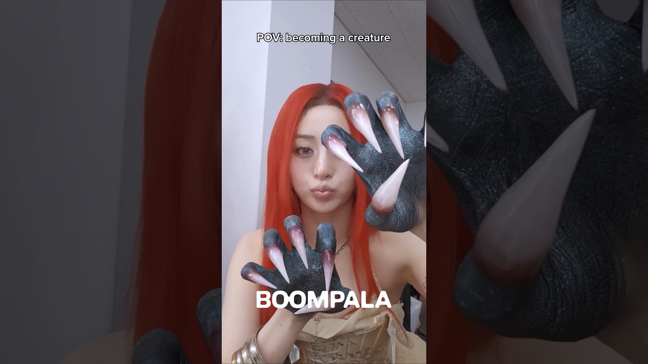 Becoming a creature 🧟♀️ #HUHYUNJIN #허윤진 #BOOMPALA