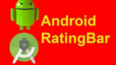 android RatingBar in android studio
