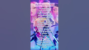 Thumbnail of HUNTR/X - (GOLDEN) Easy lyrics #huntrix #kpopdemonhunters #viral #shorts #lyrics
