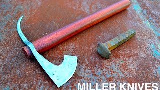Forging a Tomahawk from a Railroad Spike