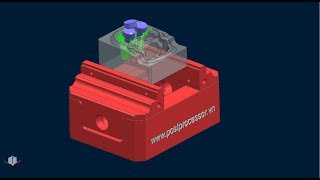 Siemens NX CAM 5 Axis Tutorial-Part5 Zlevel 5 Axis Tool Axis Toward Curve