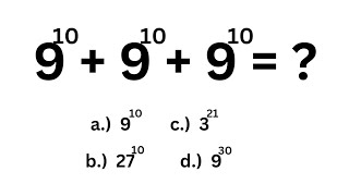 A Beautiful Exponential Problem | Sum Of Powers | Fast Trick..