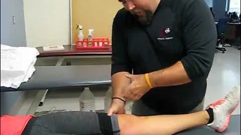 Lachman ACL test (positive)