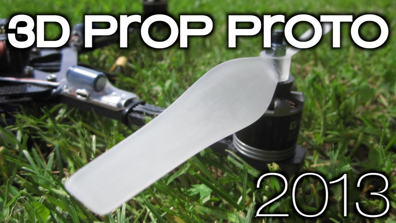 unseen 3D DRONE Propeller Prototype | Footage from 2013