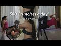 I did 500 crunches everyday! Abs in 1 week? BEFORE & AFTER | Get healthy with Sharu ep. 2