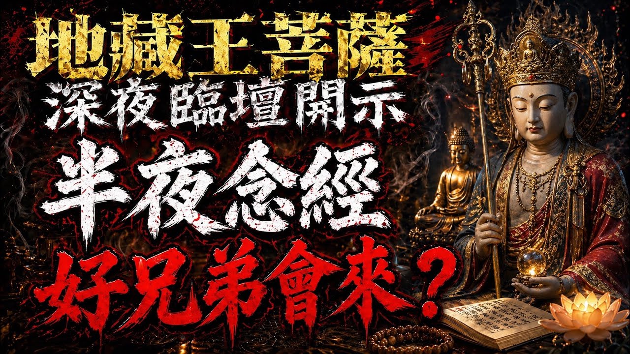 【深夜地藏王菩薩臨壇開示】唸經可以消業障？唸經、抄經、聽經，到底怎麼選？