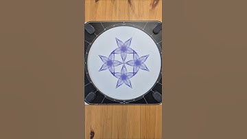 A Dance of Spirograph Stars 💫#spirograph #mathart #symmetry #arte #relaxing #geometry #shorts