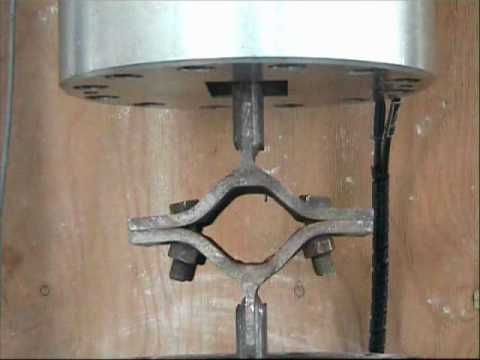 A bolted T-stub is tested at Laboratory of Material and Structures of Salerno University (Italy). The T-Stub is tested by means of a monotonic tensile force applied to T-stub web. The video is displayed with 16x speed.
