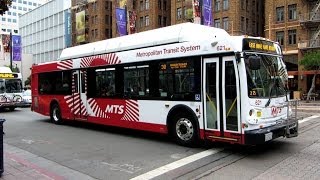 October Buses On Broadway Downtown San Diego