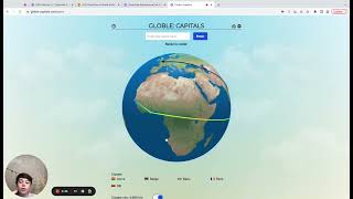 Globle capitals game quiz screenshot 1