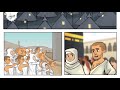 شرح خطوات أداء مناسك الحج كرتون