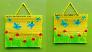 Latest WALL DECORATION CRAFTS FROM PLASTIC STRAW | Crafts from Straws | Straw Crafts Ideas