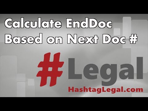 AdminPro: Tool #3 Calculate EndDoc Based on Next Doc