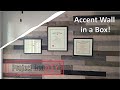 Putting up an Accent Wall in a Box (real wood)