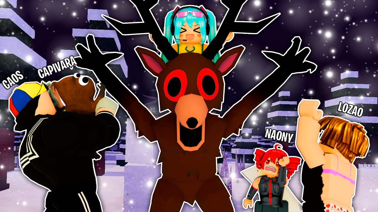 Sobrevivendo 100 dias na floresta de neve  no 99 NIGHTS do roblox