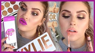 Trying some new kylie makeup, lip kit swatches, bronze extended first
impressions, there is loads of chatter today lol sorry! also win the
makeup i...