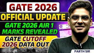 GATE 2026 Official Update | GATE 2026 AIR 1 Marks Revealed | GATE Cutoff 2026 Data Out